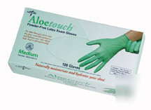 Lot 3 boxes aloetouch powder free latex exam gloves xl