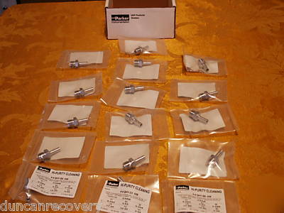 Lot of 16- parker ultraseal adapter 4-4 qhy-ss .035