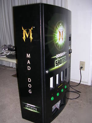 New brand mad dog energy drink vending machines 