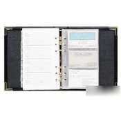 Samsill classic stitched business card binder