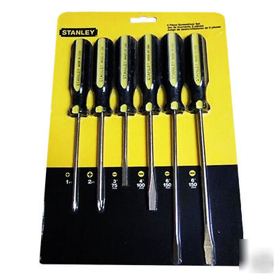 Stanley 64-457 standard fluted screwdriver 6 pc set