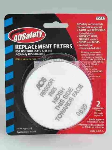 Aearo 2PK repl filters 95112