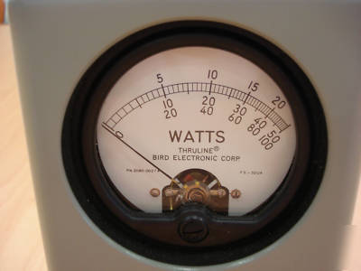 Bird thruline 43 wattmeter with 3 elements. excellent 