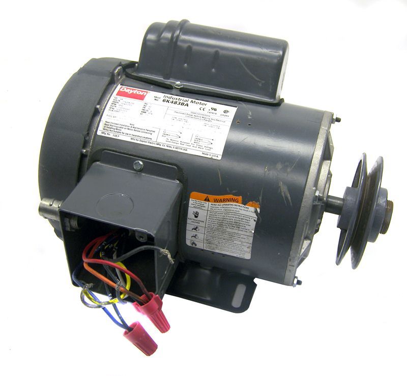 Dayton electric fan belt gear motor 6K4 3/4 hp 3450 rpm