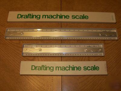 Drafting machine scales all increments vemco k&e mutoh