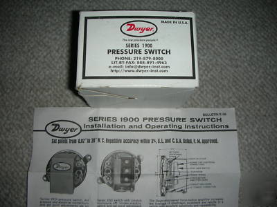 Dwyer 1910-1 differential pressure switch