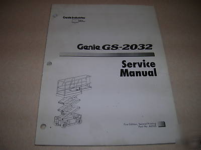 Genie scissor lift gs 2032 service manual gs-2032 