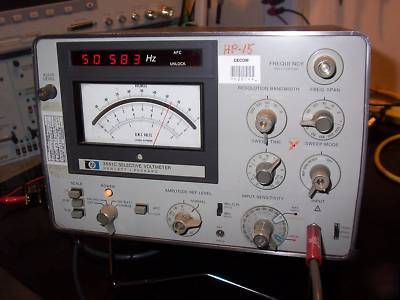 Hp agilent 3581C selective ac 50 khz digital voltmeter