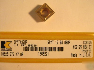Kennametal SPMT432MF carbide inserts qty:5 (P46)