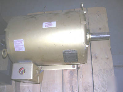 New baldor EM2513T ac motor, 15HP, 3 phase, surplus 