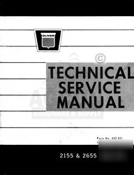 Oliver 2155 2455 tractor gas & diesel service manual