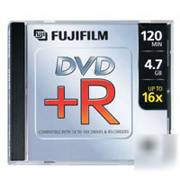 Genuine fuji dvd+r 4.7GB 16X 10 pack with jewel cases