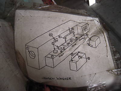 Jensen model 8413 parts washer and dryer