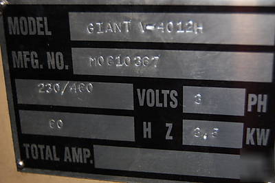 Kalamazoo vertical band saw v-4012H 40