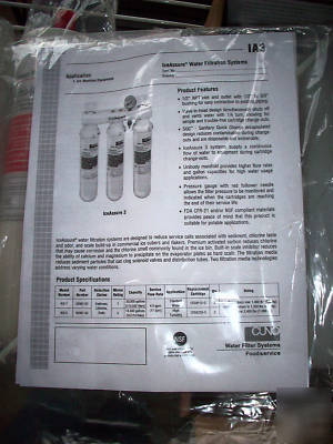New cuno iceassure 3 water filtration system- 