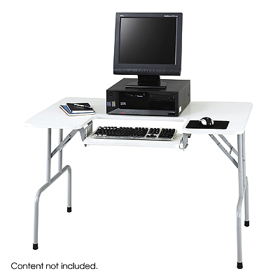 Safco office portable folding computer table