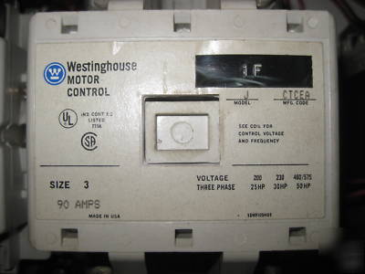 Westinghouse sz 3 combination starter 2 speed reversing