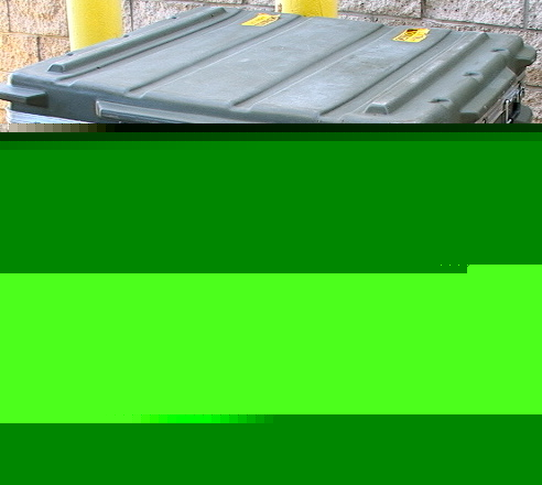 4-man plastic military shipping container 41X47X18 foam