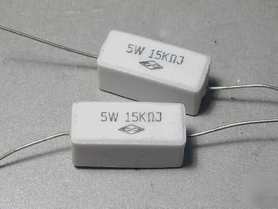 5W 15K ohm cemented wirewound resistor X2 