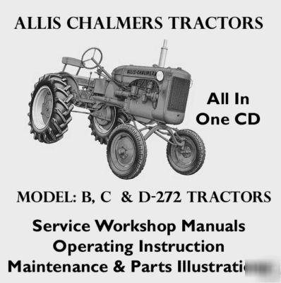 Allis chalmers tractor service manual parts b c & d-272