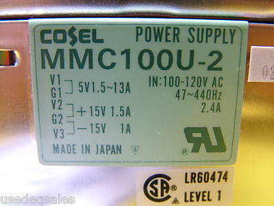 Cosel K25A-12, K100A-24, MMC100U-2 power supply lot
