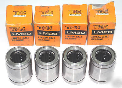 4 thk linear ball bearing LM20 japan 42X32MM, d=20.0MM 