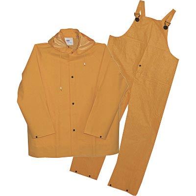 Boss 3-pc. yellow rain suit - .35MM, 2X large