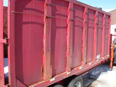 1999 big tex dump trailer with palfinger grapple nice 