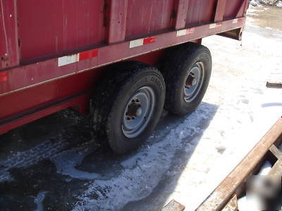1999 big tex dump trailer with palfinger grapple nice 