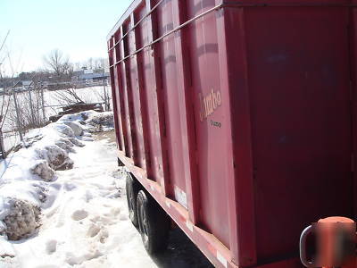 1999 big tex dump trailer with palfinger grapple nice 