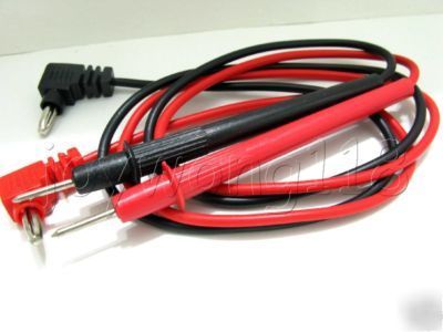 Banana test leads black red a pair professional tools