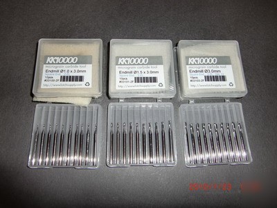 KK10000 carbide endmill / drill - any 20PCS. mix lot.