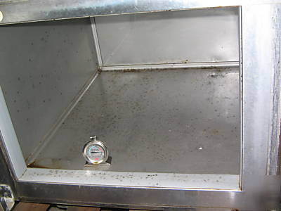 Craig 4 bin steam table with 2 door bottom cooler 