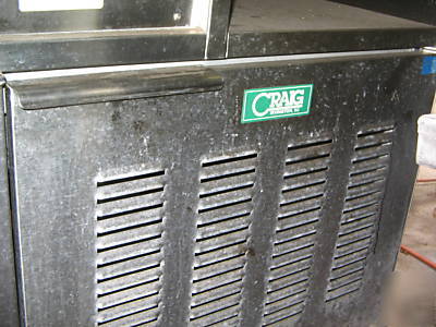 Craig 4 bin steam table with 2 door bottom cooler 