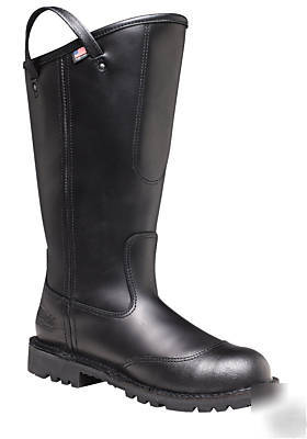 Gunnison 14â€ lightweight leather bunker boot size 8W