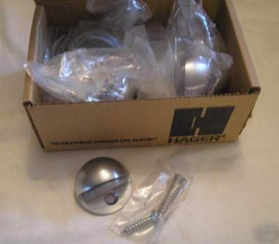 Hager 240 f stainless dome door stops & hardware 10 pcs