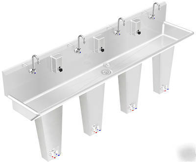 Hand sink floor mount 4STATIONS 96