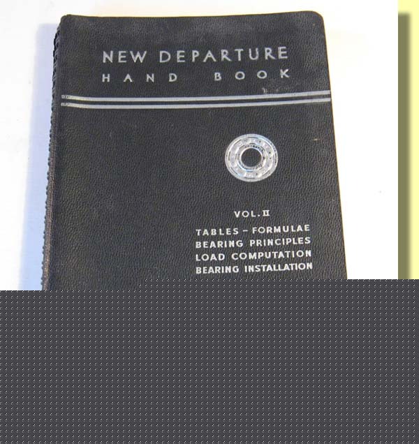 New departure handbook - ball bearing technical book