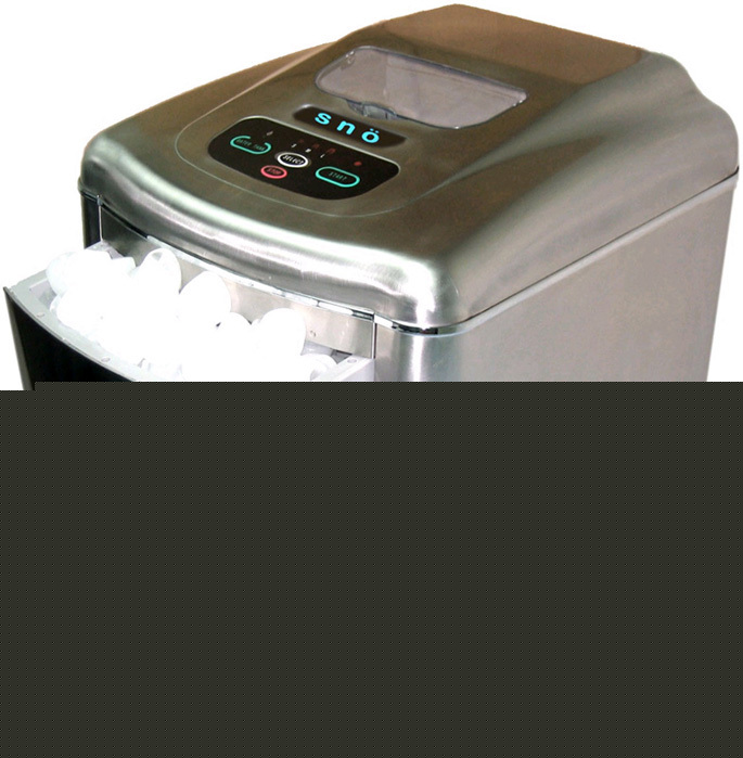Stainless steel portable ice cube maker machine, nickel