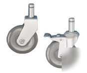 Stem caster w/donut bumper-swivel 2 w/br-5'd