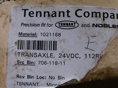 Tennant nobles drive transaxle scrubber 24VOLT T5 T3
