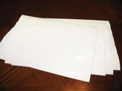 White reflective tape/best grade/4-sheets - 81/2 x 12 