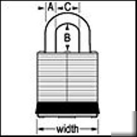 New laminated steel padlock fortress 