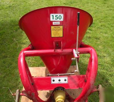 3-point tractor pto powered fertilizer & seed spreader