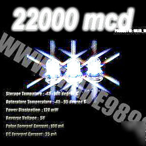 500 no x 5MM superultra bright white led bulb 22000 mcd