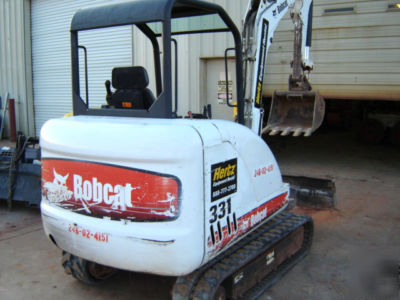 Bobcat 331 mini excavator trackhoe backhoe 