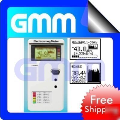 Emf rf lf radiation ac magnetic field power gauss meter