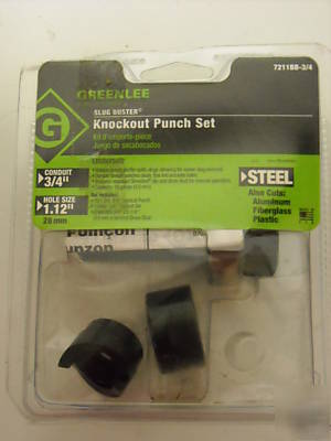 Greenlee 7211BB-3/4 slug buster knockout punch set