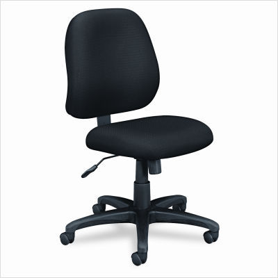 Hon VL625 series mid-back task chair black fabric