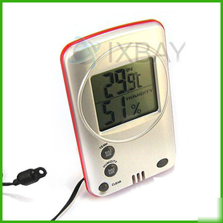 In &outdoor digital c/f thermometer humidity hygrometer